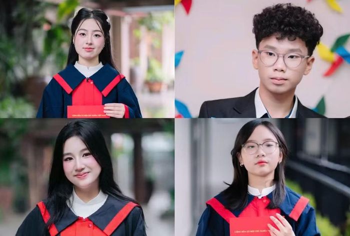 Các gương mặt tiêu biểu của Trường Lương Thế Vinh đỗ cùng lúc 5 nguyện vọng chuyên vào lớp 10.