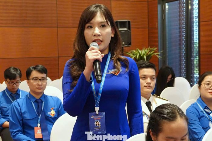 Đại biểu Lê Minh Đức - Bí thư Đoàn Thanh niên Bộ Văn hóa, Thể thao và Du lịch. Ảnh: Nguyễn Minh