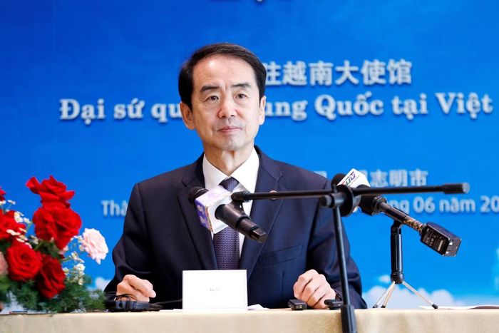 Ông Hà Vĩ, Đại sứ Trung Quốc tại Việt Nam (ảnh: Nguyễn Thủy).