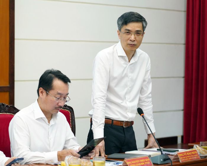 Ông Vũ Đào Minh - Phó Tổng Giám đốc Petrovietnam khái quát tình hình triển khai Luật Dầu khí 2022