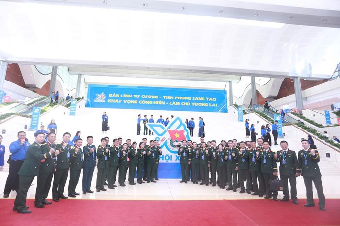 Đoàn đại biểu thanh niên Công an nhân dân tại Đại hội.