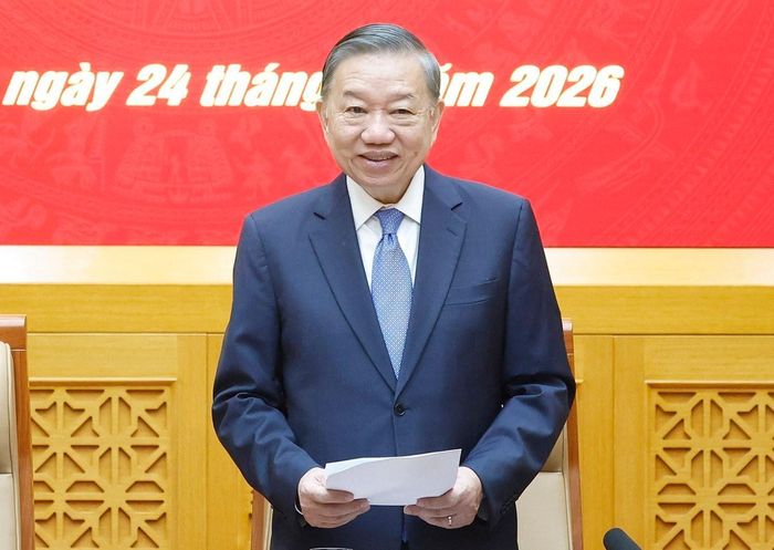 Tổng Bí thư, Chủ tịch nước Tô Lâm phát biểu chỉ đạo. Ảnh: TTXVN