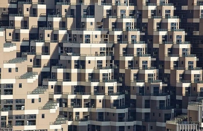 Thiết kế độc đáo giúp cư dân có không gian sinh hoạt thoáng đãng. Ảnh: Masters’ Architectural Office