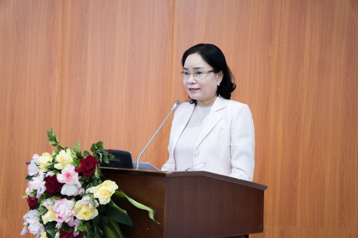 Thứ trưởng Bộ Văn hóa, Thể thao và Du lịch Trịnh Thị Thủy phát biểu tại Hội thảo (Ảnh: Hà Châu)