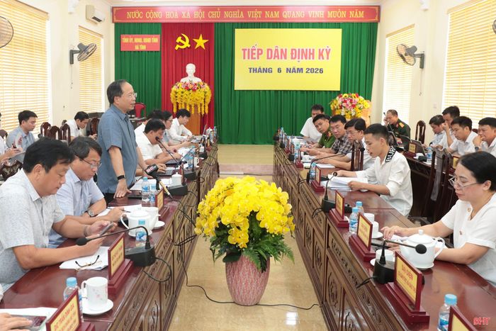 Toàn cảnh phiên tiếp công dân định kỳ tháng 6.