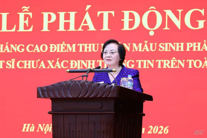 Phó Thủ tướng Phạm Thị Thanh Trà phát biểu tại lễ Phát động - Ảnh: VGP/Thu Giang