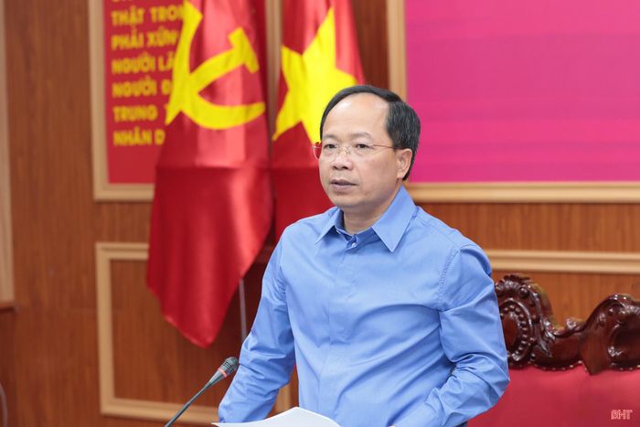 Đồng chí Nguyễn Duy Lâm – Ủy viên Trung ương Đảng, Bí thư Tỉnh ủy, Bí thư Đảng ủy Quân sự tỉnh kết luận hội nghị.