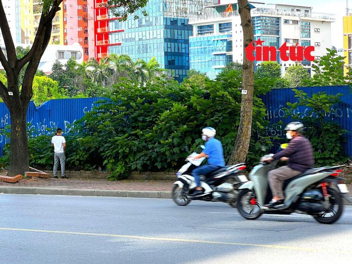 Nhiều người vô tư phóng uế xung quanh dự án công viên bỏ hoang.