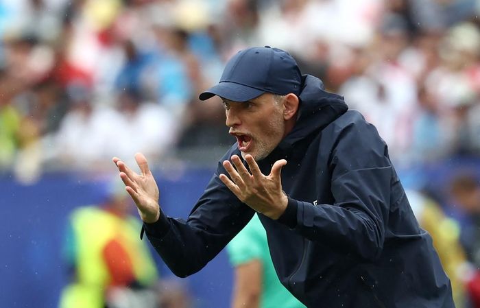 HLV Thomas Tuchel nổi giận với các học trò - Ảnh: AFP
