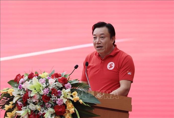 Phó Chủ tịch UBND tỉnh Phú Thọ Nguyễn Huy Ngọc phát biểu tại buổi khai mạc.