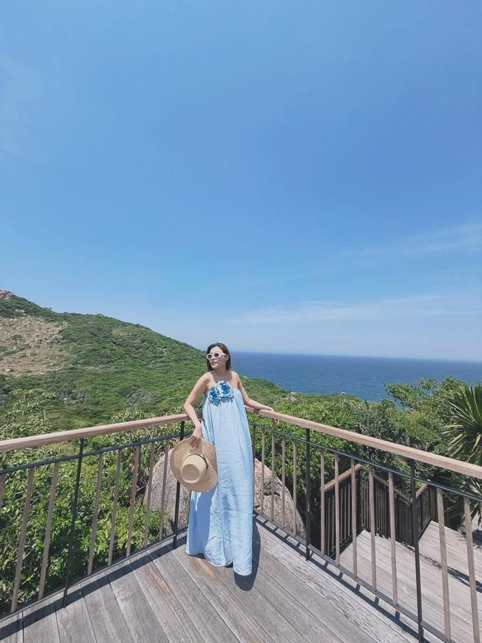 Thúy Diễm tận hưởng chuyến "babymoon" sang chảnh, góc chụp nào cũng toát lên vẻ viên mãn. (Nguồn: FBNV)