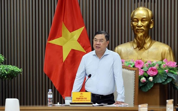 Phó Thủ tướng Thường trực Phạm Gia Túc kết luận tại buổi làm việc. Ảnh: VGP