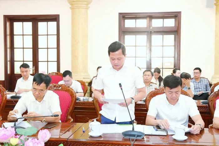 Đại biểu phát biểu tại hội nghị.