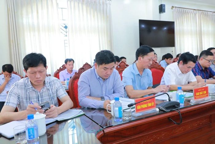 Đại biểu dự buổi làm việc.