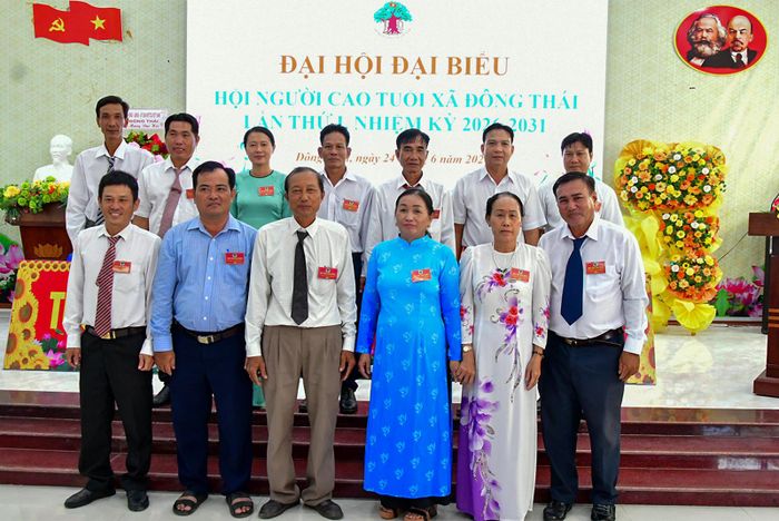 Ban Chấp hành Hội Người cao tuổi xã Đông Thái nhiệm kỳ 2026 - 2031.