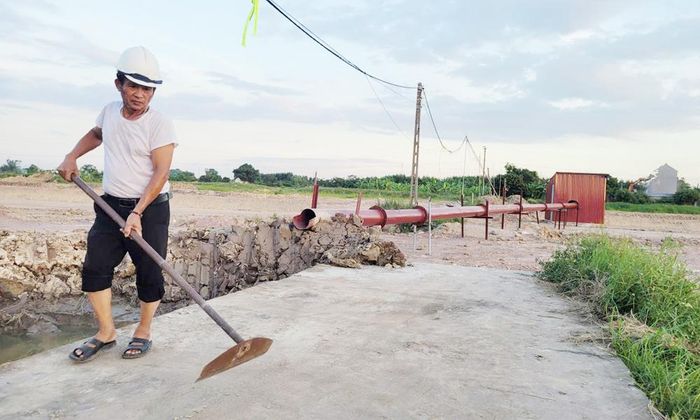  Công trình trạm bơm tại Khoái Khê, xã Nhân Thắng đã hoàn thành. 