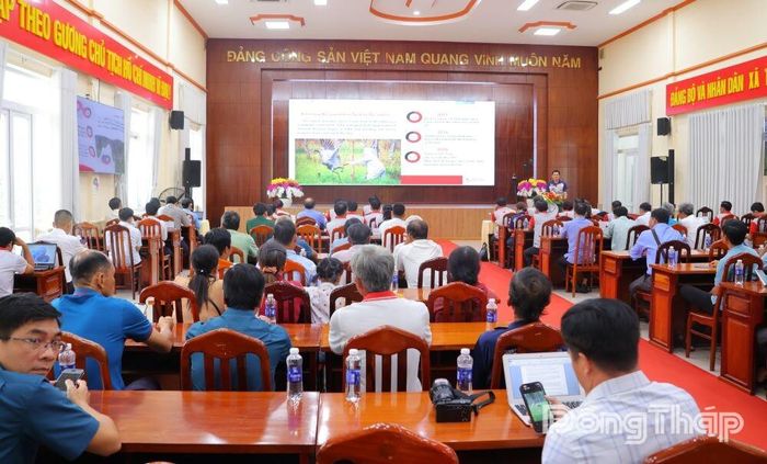 Quang cảnh Chương trình tiếp nhận sếu đầu đỏ tại Vườn Quốc gia Tràm Chim năm 2026.