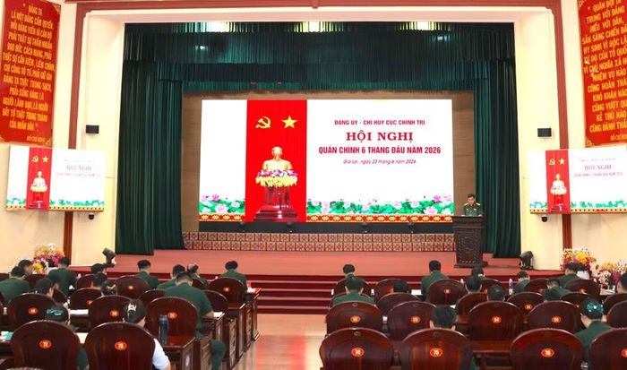 Cục Chính trị Quân đoàn 34 triển khai nhiệm vụ 6 tháng cuối năm 2026. Ảnh: ĐVCC