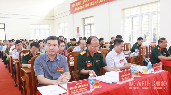 Các đại biểu dự khai mạc diễn tập