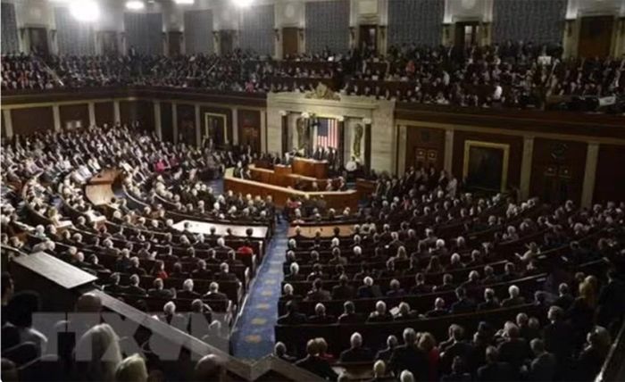 Toàn cảnh một phiên họp của Quốc hội Mỹ tại Washington, DC.
