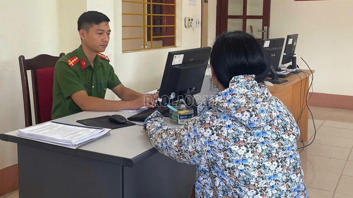 Công an xã Bắc Hà triệu tập chị B.T.H đến trụ sở làm việc.