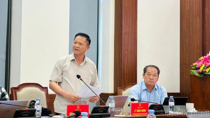 Đại biểu tỉnh Lào Cai phát biểu thảo luận, đề xuất giải pháp triển khai các nền tảng số dùng chung của Quốc hội tại địa phương.