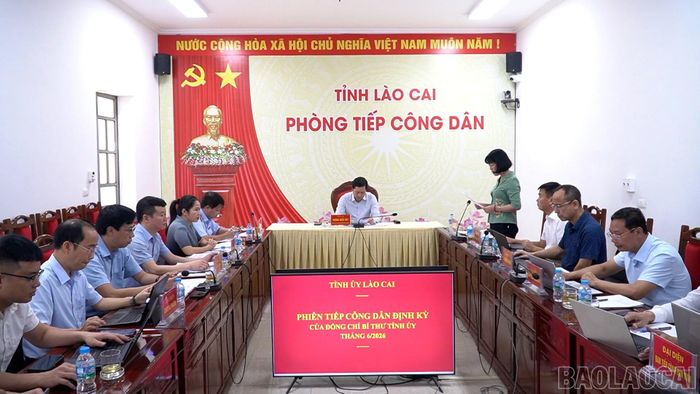 Quang cảnh buổi tiếp công dân định kỳ tháng 6/2026.