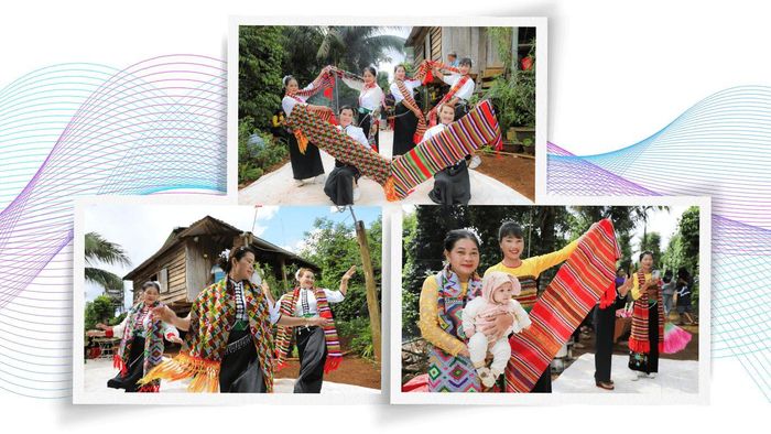 Sắc màu thổ cẩm hiện diện trong đời sống hiện đại, hòa cùng nhịp múa tạo nên bức tranh văn hóa đầy sức sống