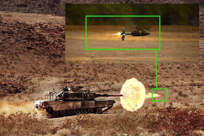 Đạn đa dụng tiên tiến M1147 AMP cỡ 120 mm dành cho xe tăng M1 Abrams. Ảnh: Quân đội Mỹ/Northrop Grumman.