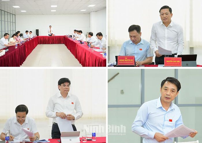 Các đại biểu thảo luận tại Tổ số 2.