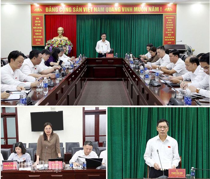Các đại biểu thảo luận tại Tổ số 4.