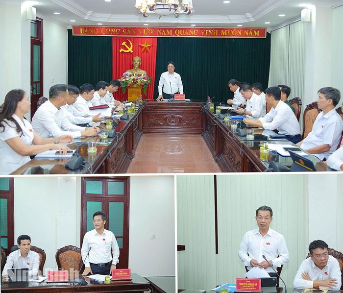 Các đại biểu thảo luận tại Tổ số 3.