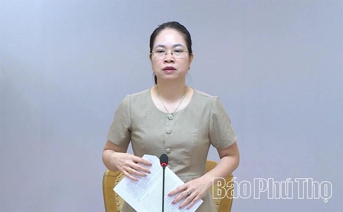 Đồng chí Nguyễn Thanh Tâm - Trưởng Ban Văn hóa - Xã hội HĐND tỉnh kết luận hội nghị.