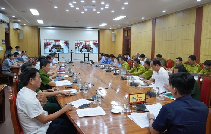 Cuộc họp được tổ chức theo hình thức trực tiếp kết hợp trực tuyến - Ảnh: X.P