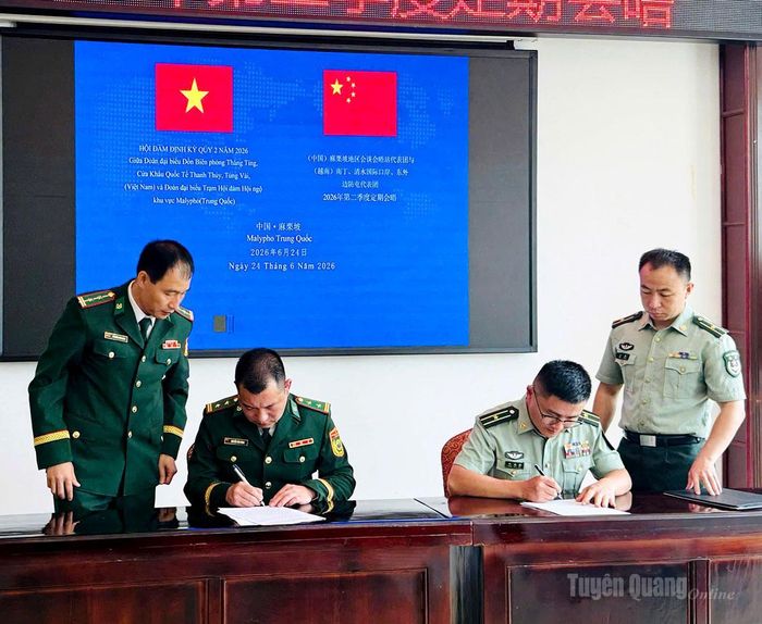 Hai bên ký biên bản ghi nhớ tại Hội đàm.