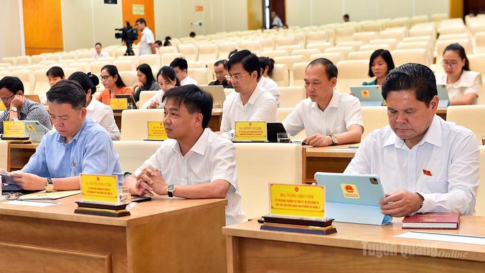 Các đại biểu dự kỳ họp.