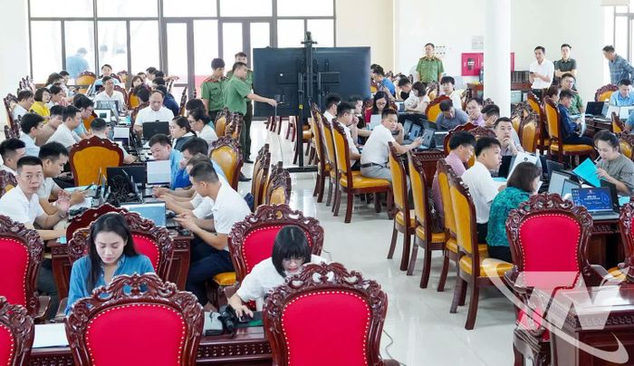 140 thành viên Đội ứng cứu sự cố an toàn thông tin mạng tỉnh Thái Nguyên tham gia diễn tập.