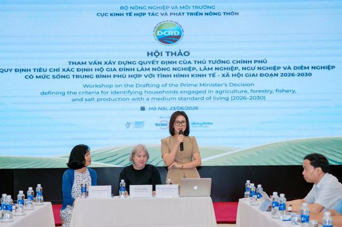 Bà Nguyễn Thị Hoàng Yến, Phó Cục trưởng Cục Kinh tế hợp tác và PTNT chủ trì Hội thảo