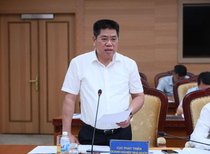 Cục trưởng Cục Phát triển Doanh nghiệp nhà nước Vũ Hồng Phương. Ảnh: Mạnh Tuấn.