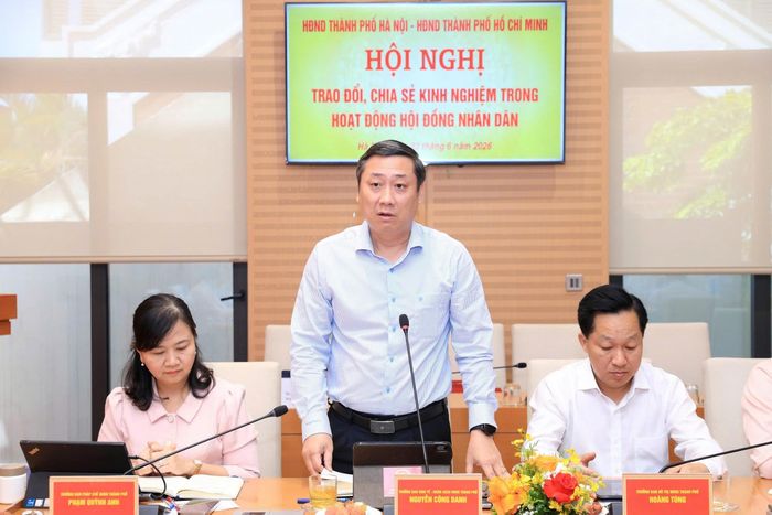 Trưởng Ban Kinh tế - Ngân sách HĐND TP. Hồ Chí Minh Nguyễn Công Danh đóng góp một số ý kiến tại buổi làm việc