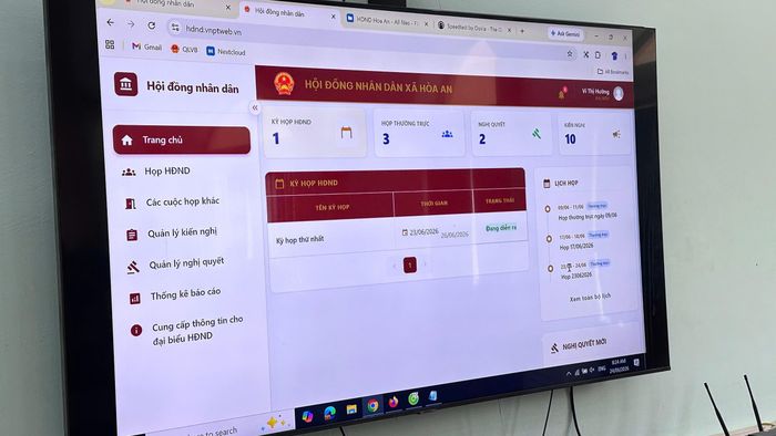 Giới thiệu phần mềm đến các đại biểu