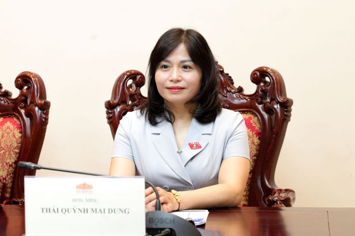 ĐBQH hoạt động chuyên trách tại Ủy ban Quốc phòng, An ninh và Đối ngoại của Quốc hội Thái Quỳnh Mai Dung tham dự Hội nghị 