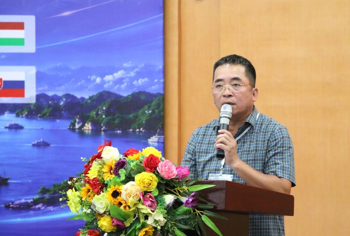 Phó Giám đốc Sở Văn hóa, Thể thao và Du lịch Quảng Ninh kiêm Trưởng Ban Tổ chức giải Nguyễn Thanh Tùng phát biểu khai mạc Giải