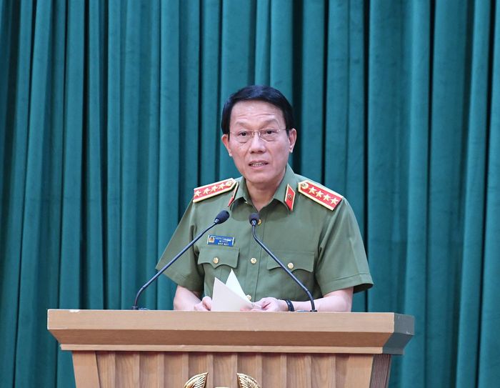 Đại tướng Lương Tam Quang, Ủy viên Bộ Chính trị, Bí thư Đảng ủy Công an Trung ương, Bộ trưởng Bộ Công an chủ trì Hội nghị