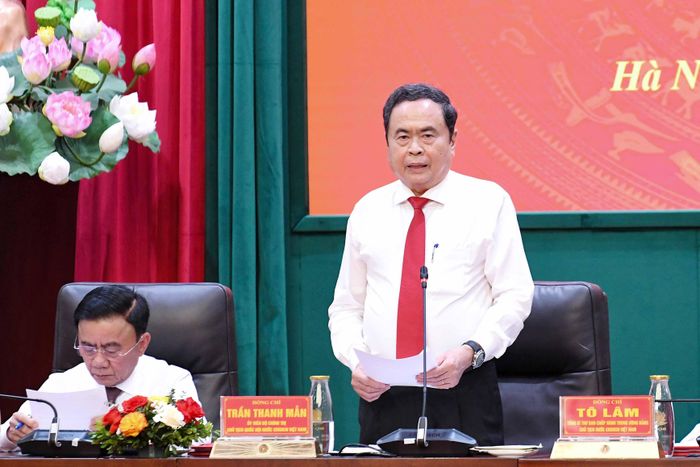 Chủ tịch Quốc hội Trần Thanh Mẫn phát biểu tại Hội nghị