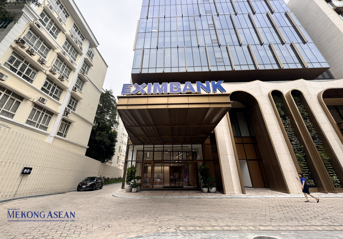 Trụ sở Eximbank tại số 27 - 29 Lý Thái Tổ, phường Hoàn Kiếm, TP Hà Nội. Ảnh: Minh Phong - Mekong ASEAN
