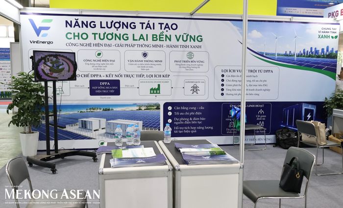  Gian hàng của VinEnergo. Ảnh: Thu Thảo/Mekong ASEAN. 