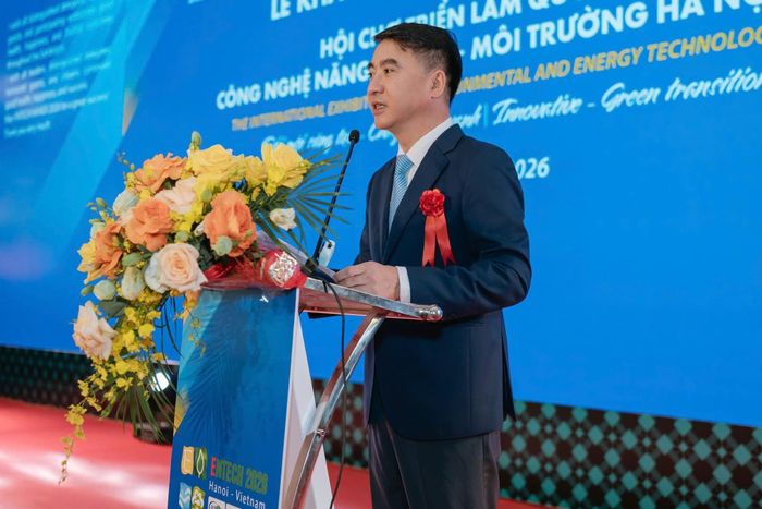 Phó Chủ tịch UBND TP Hà Nội Nguyễn Xuân Lưu phát biểu khai mạc sự kiện. Nguồn: Ban tổ chức. 