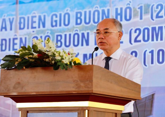 Phó Chủ tịch UBND tỉnh Trương Công Thái phát biểu tại buổi lễ.