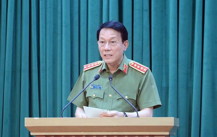Bộ trưởng Lương Tam Quang phát biểu khai mạc hội nghị.